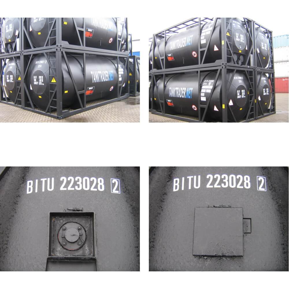 20ft Asphalt Crude oil tank container stainless steel