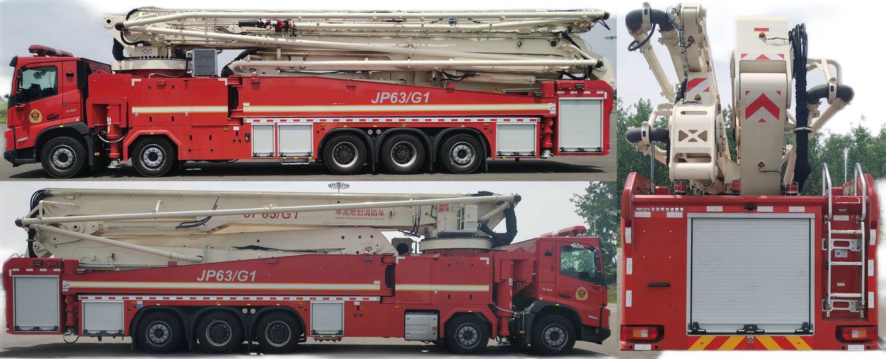 water foam tower fire trucks (104)