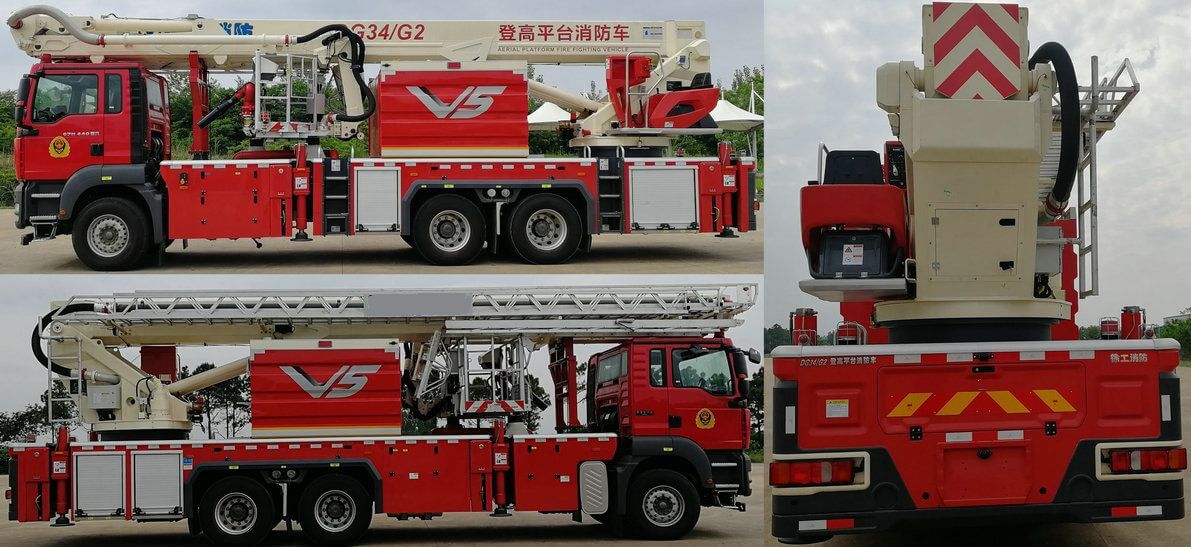 aerial ladder platform fire truck (98)