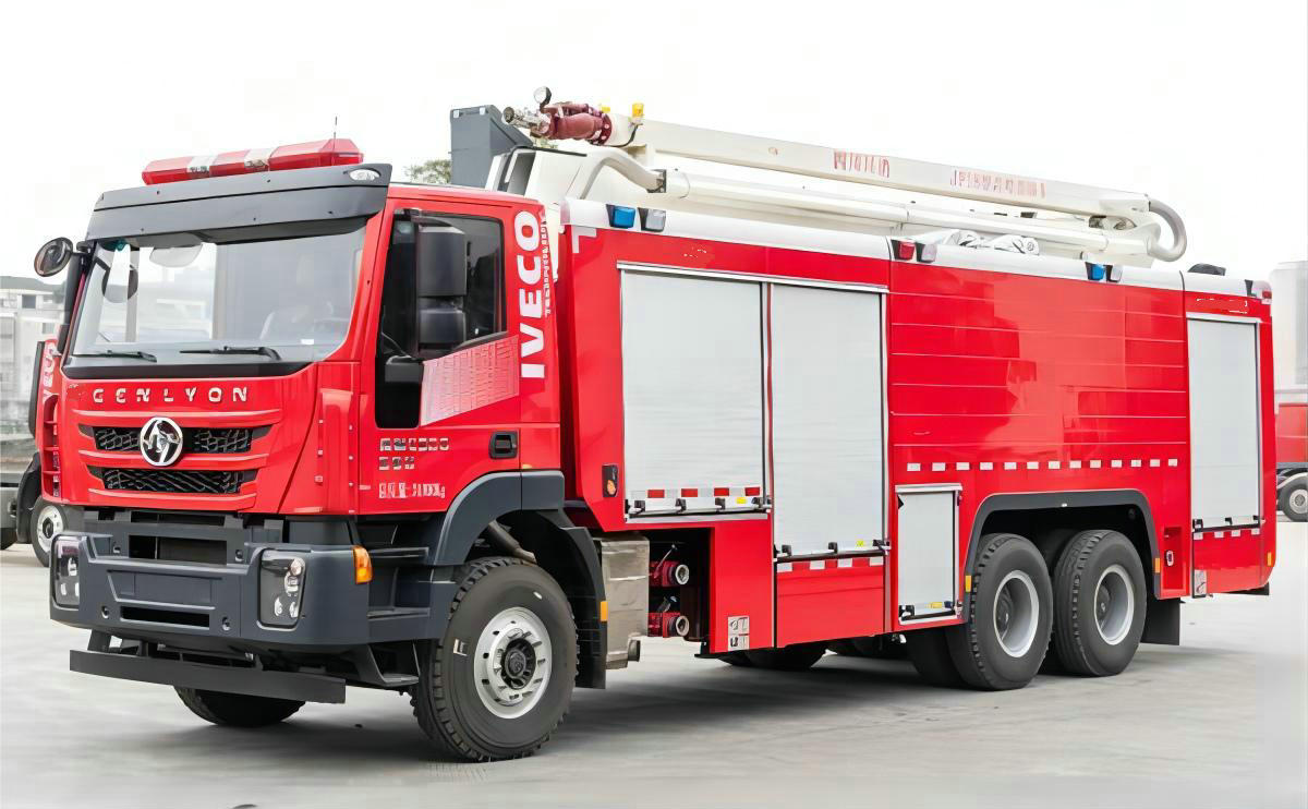 saic_iveco 18m water tower fire truck