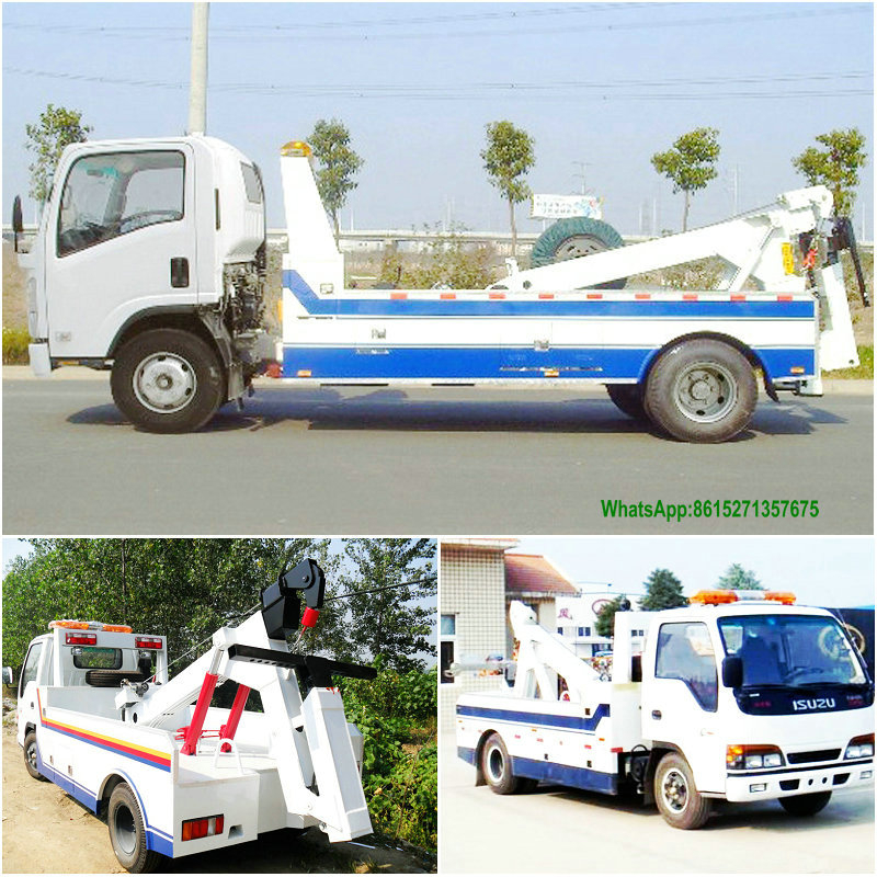 Isuzu 3T Wrecker Towing Conjoined Truck
