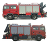 HOWO Chemical Rescue Fire Trucks With Decontamination system
