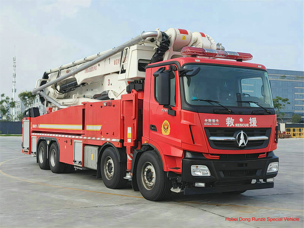 water foam tower fire truck (9)