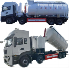 Customize DFAC Pneumatic Industrial Vacuum Trucks For Dry Substances 23m3