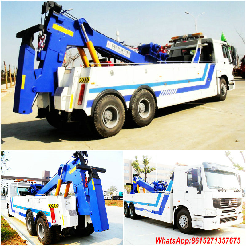 Howo Recovery Trucks Conjoined Towing Wrecker on Sale
