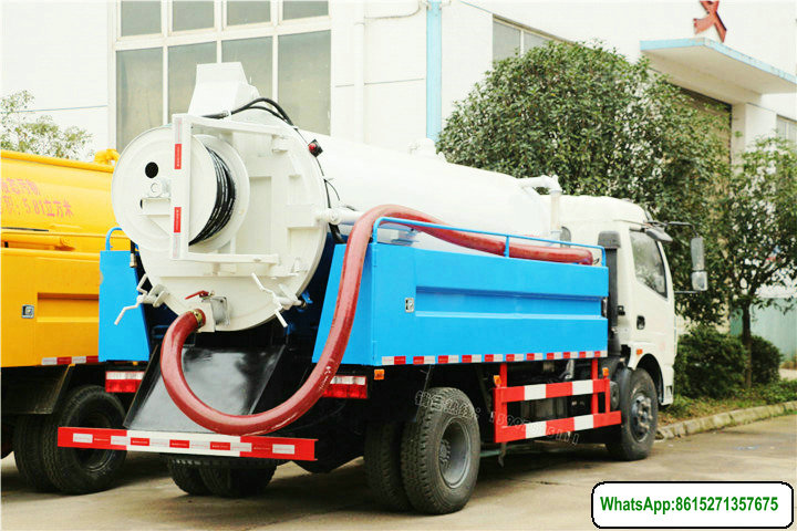 Cleaning-vacuum Truck Pressure Water Clean Truck 5.25+1.5m3