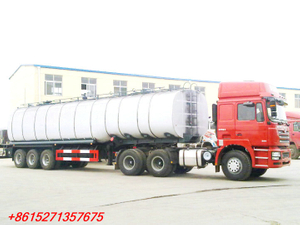 DTA Insulated Bitumen Tanker Trailer Semitrailer 50cbm with PUMP And SHACMAN Tractor