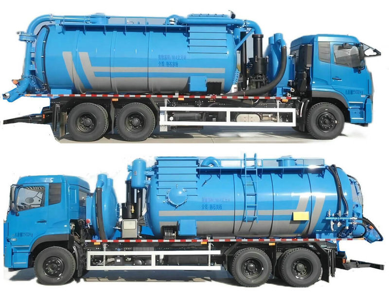 Customize Dry Material Supersucker Industrial Powdered Graphite Vacuum Truck 16m3 