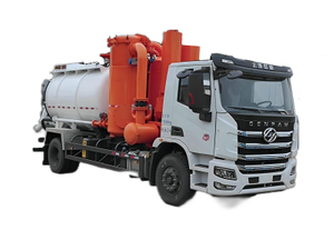 Customize SAIC Hongyan Industrial Supersucker Vacuum Tanker For Dry Dust or Powder 