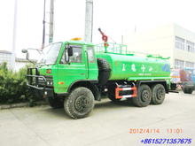 Dongfeng 6x6 water tanker truck with fire pump