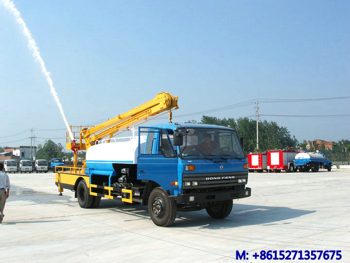 DTA 145 Multi-fonction Water Tank Truck with Aerial Platform Height 14m