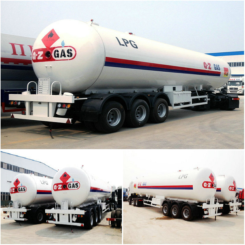 HOT SALE 58.5CBM LPG GAS TANK SEMI TRAILER