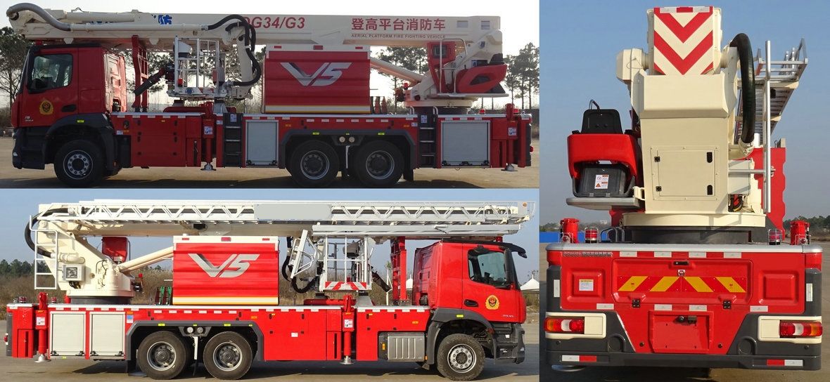 aerial ladder platform fire truck (134)