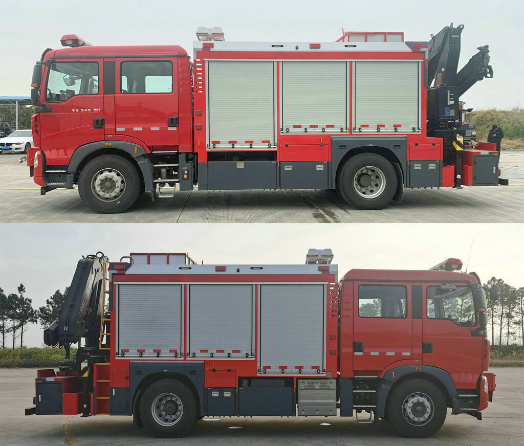 HOWO Chemical rescue fire trucks (16)