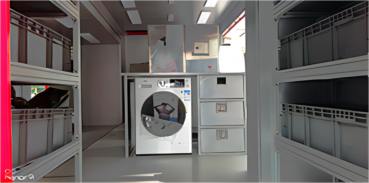SAIC Hongyan GENLYON Mobile Laundry Trucks (6)