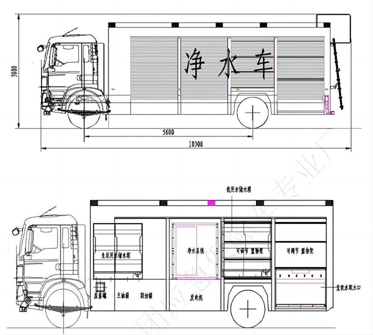 HOWO Mobile Water Purification Trucks 5180XJS6 (7)