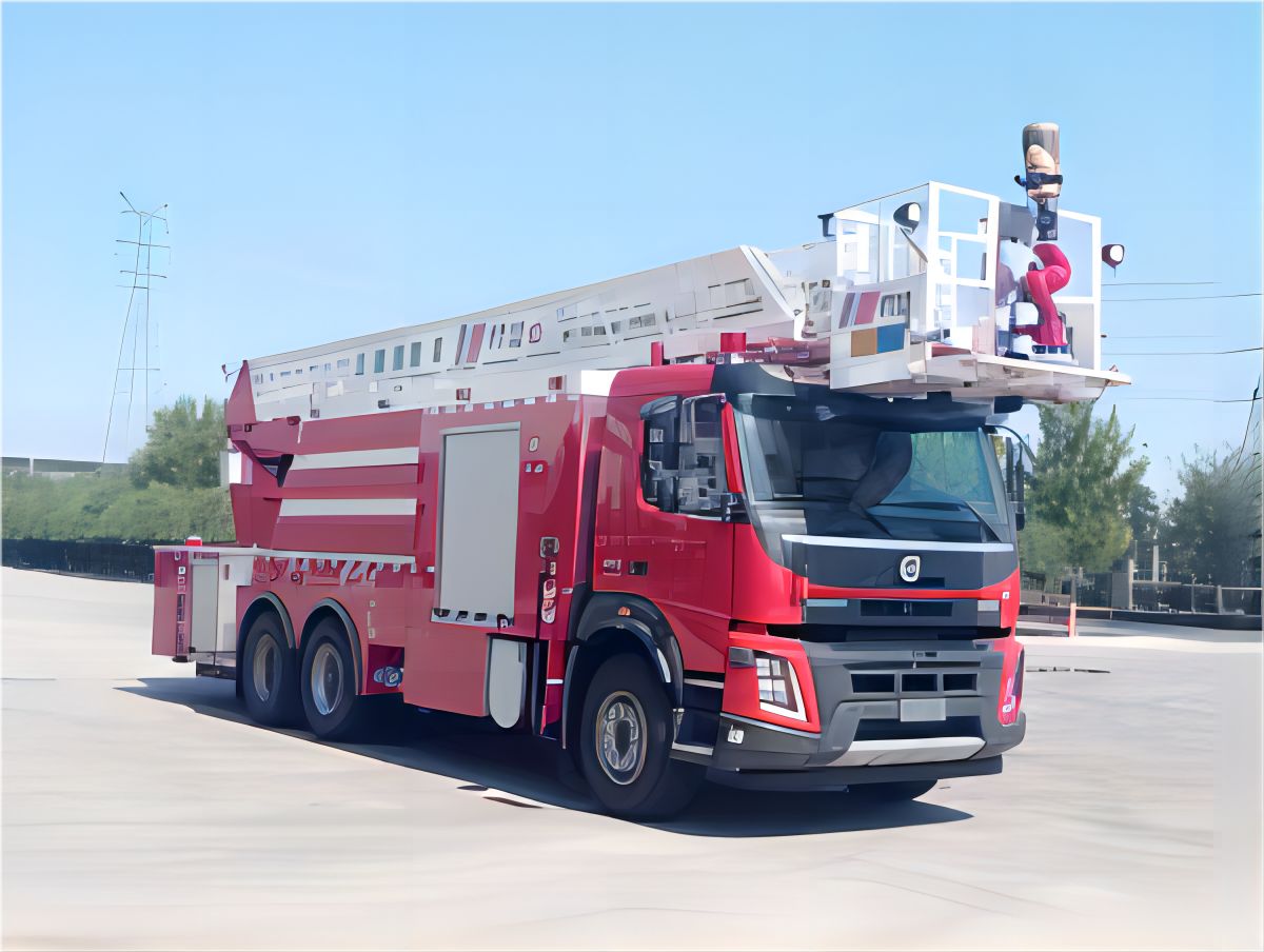 Aerial ladder fire trucks (145)