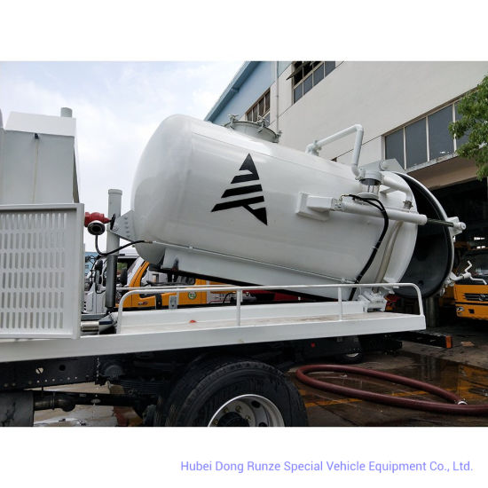 Combined Sewer Jetting Vacuum Tank Body Customized (3000L -16000L Combination Jet-VAC Units Combined Sewer Vehicles Body Build Tank)
