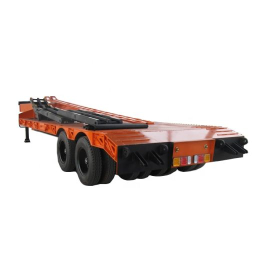 Customizing 4 Axles Low Bed Semi Trailer (80ton-150ton Lowboy Semi Trailer)
