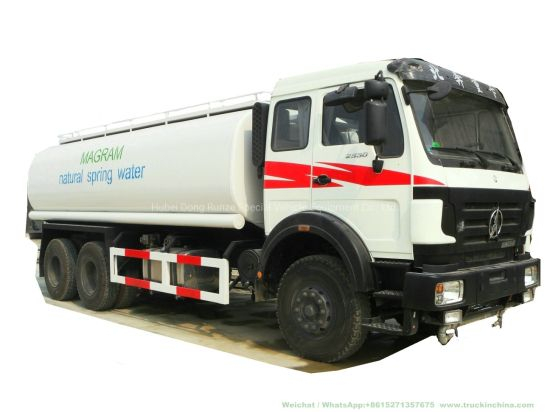 Beiben Truck Mounted Water Tank 20t-25t (Stainless Tank for Potable Water, Fresh Water, Produced Water, Spring Water with Water Bowser)