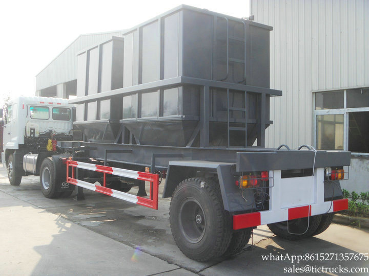 Customized Bulk Trailer Truck (1 Axle For Bulk Powder, Bean, Feed, Zinc Oxide Hopper Grain Distance Transport)