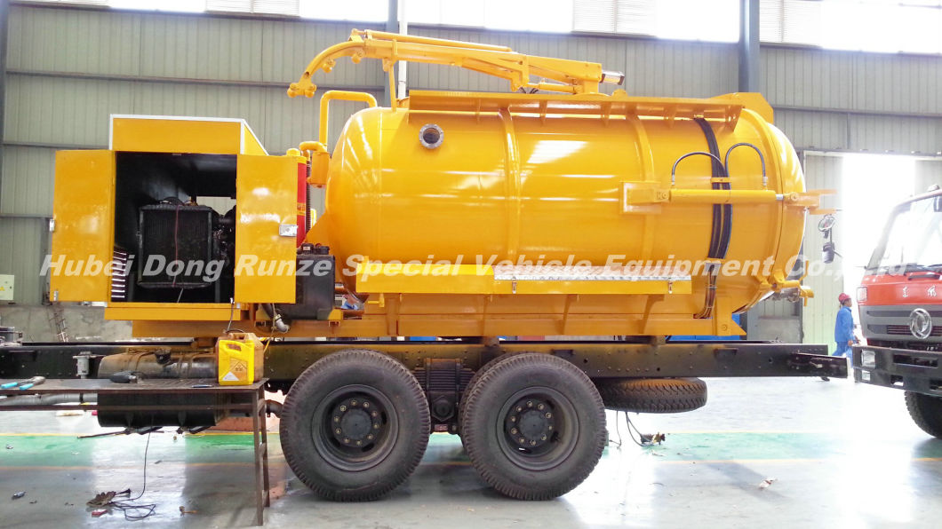 Combined Sewer Jetting Vacuum Tank Body Customized (3000L -16000L Combination Jet-VAC Units Combined Sewer Vehicles Body Build Tank)