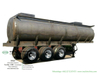 HCl Acid Tanker for Transport Hydrochloric Acid, Hydrochloride, Hydrogen Chlorate, Sodium Hydroxide, Acrylic Acetic Acid, 19m3-33m3 Steel Lined LLDPE