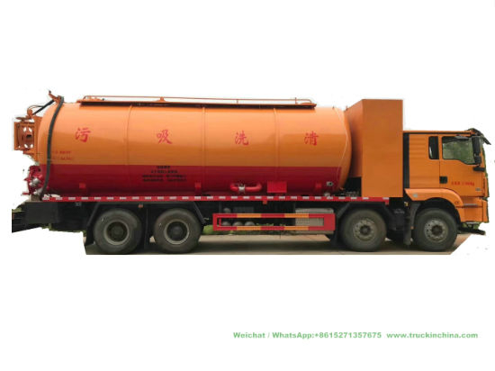 Shacman H3000 Jet VAC Tankers Supersucker Combined Vacuum Jetting Tanker Trucks (Vacuum Jetting Flushing combination truck)