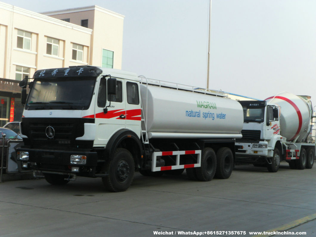 Beiben Truck Mounted Water Tank 20t-25t (Stainless Tank for Potable Water, Fresh Water, Produced Water, Spring Water with Water Bowser)