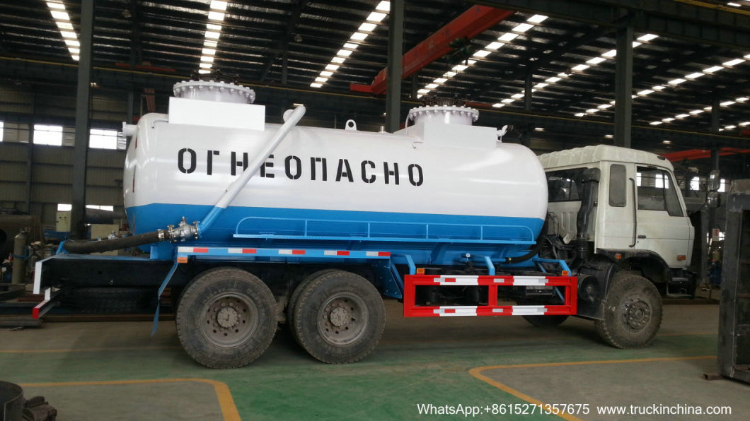 Vacuum Tanker for Oilfiled Wast Slurry Evacuation and Transport (14 CBM -20CBM Cesspit Emptier)
