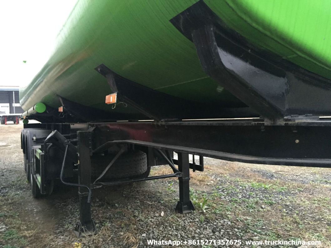 36000L Oi Fuel Tanker Trailer (Carbon Steel or Stainless Steel Tank 4 Compartments for Diesel, Oil, Gasoline, Wast, Water, Petrol Road Transport)