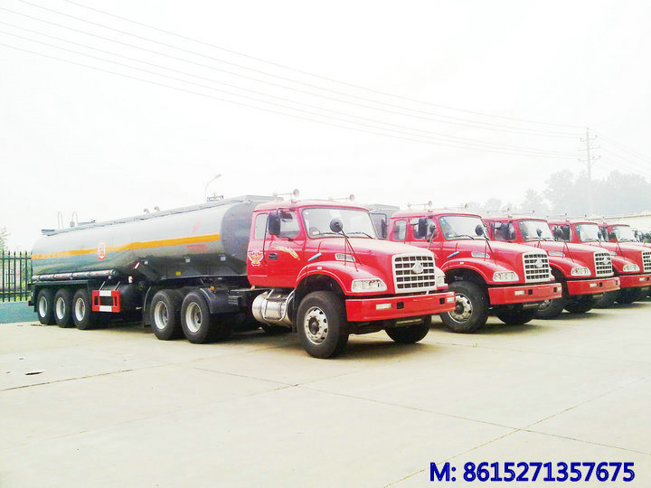 Tri Axles Hydrofluoric Acid Tanker Trailer (Hydrochloride Acid HCl 35% Tank Capacity 33, 000L Muriatic Acid)