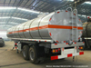 30t -38t Stainless Tanker Trailer Insulated Steam Heating System for Transport Hot Liquid Coal Tar Oil, Crude Oil, Waxs Chemcial