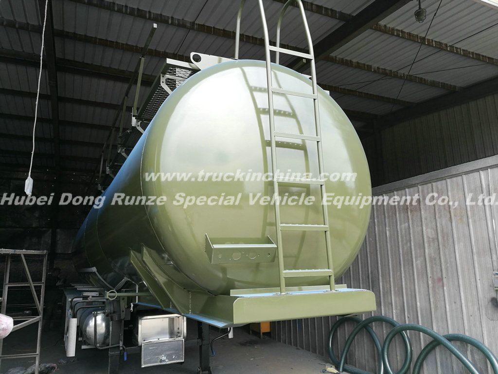 3 Axles Acid Tank Trailer for HCl (max 35%) , Naoh (max 50%) , Naclo (max 10%) , PAC (max 17%) , H2so4, H3po4 (10%-85%) , Nh3. H2O, H2O2 (30%) etc 28cbm-45cbm