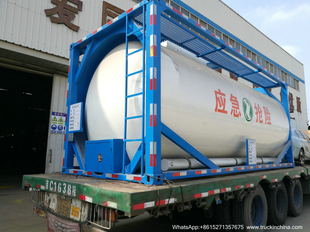 20FT 25m3 Stainless Steel Tank Container for Waste Oil and Water, Liquid Sludge, Drilling Waste Liquid (SS30408 ISOTANK)