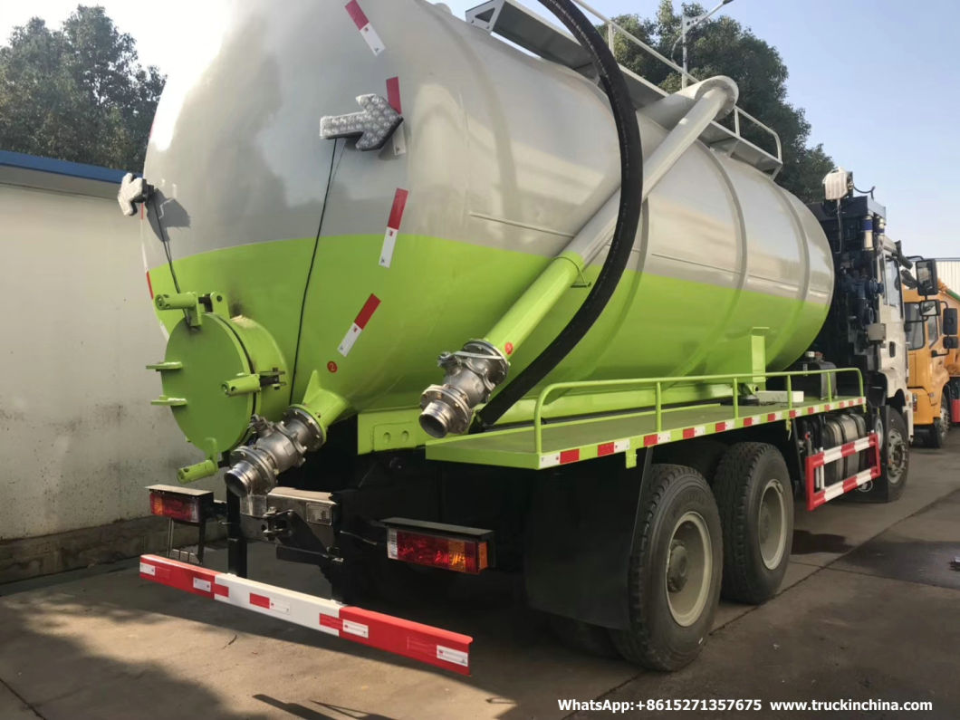 Shacman vacuum Jetting Tanker (Vacuum Tank Combined Tank Stainless Steel)