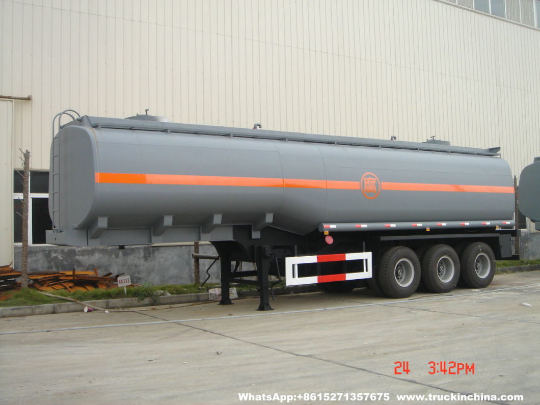 Customized Dilute Sulphuric Acid Tanker 40t (Steel Lined Rubber plastic LLDPE Chemical Liquid Tanker)