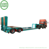 Customized 2 Axle Hydraulic Lifting Platform Lowbed Semi Trailer with Hydraulic Steering Axle Hydraulic Loading Ramp