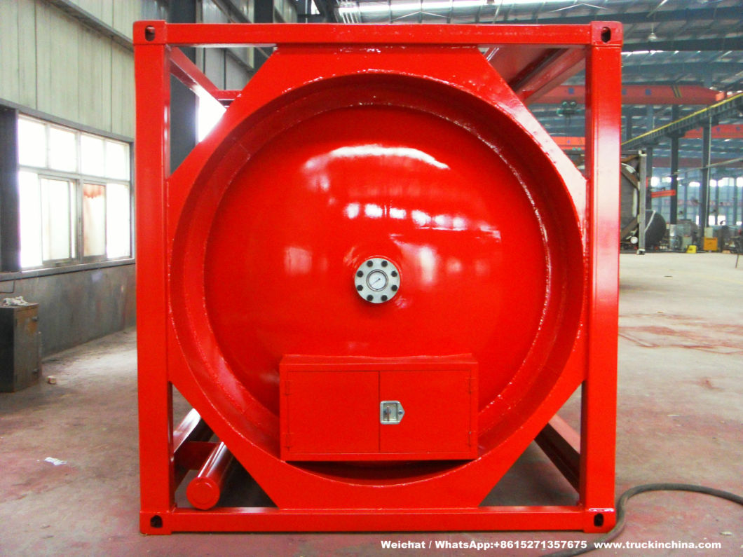 20FT ISO Tank Container for Liquid Calcium Carbonate Slurry, Wast Water, Diesel, Chemcial