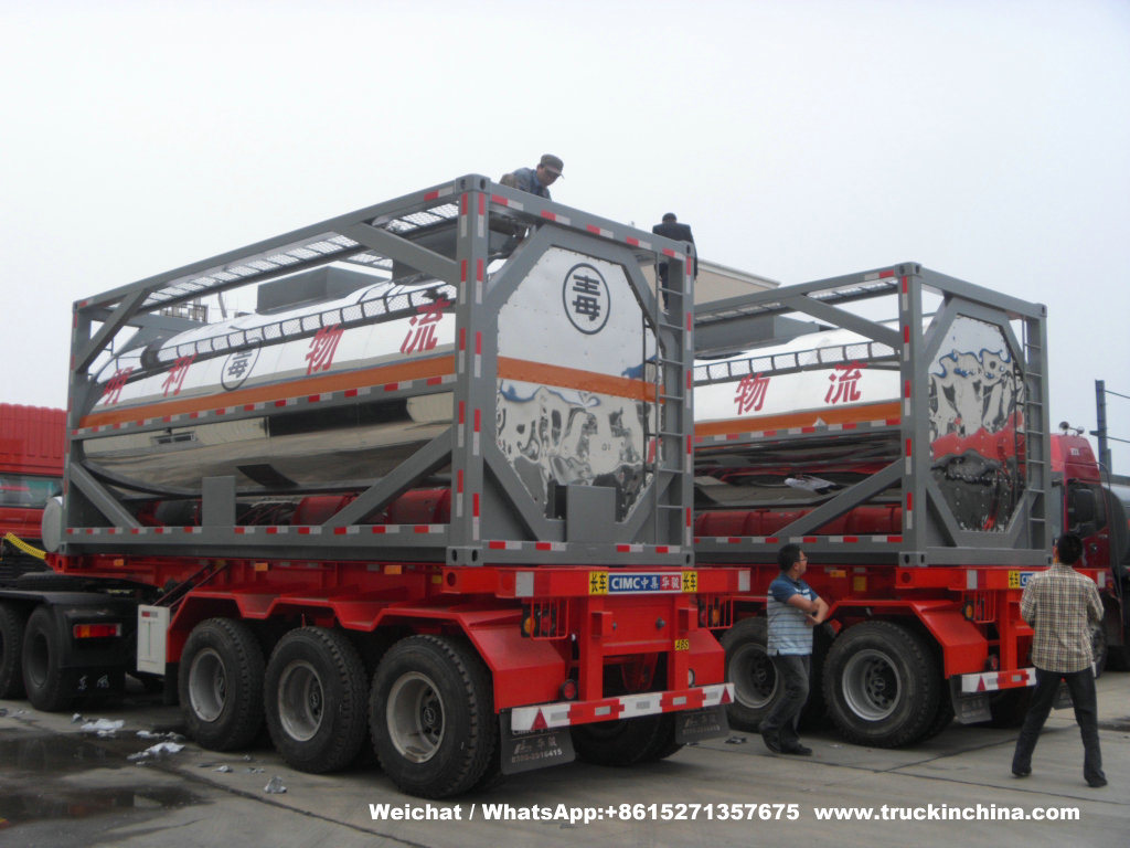20FT ISO Tank for Toxci Yellow Phosphorus Stainless Steel Insulated Tank Container with Steam Heating System (20000 Liter)