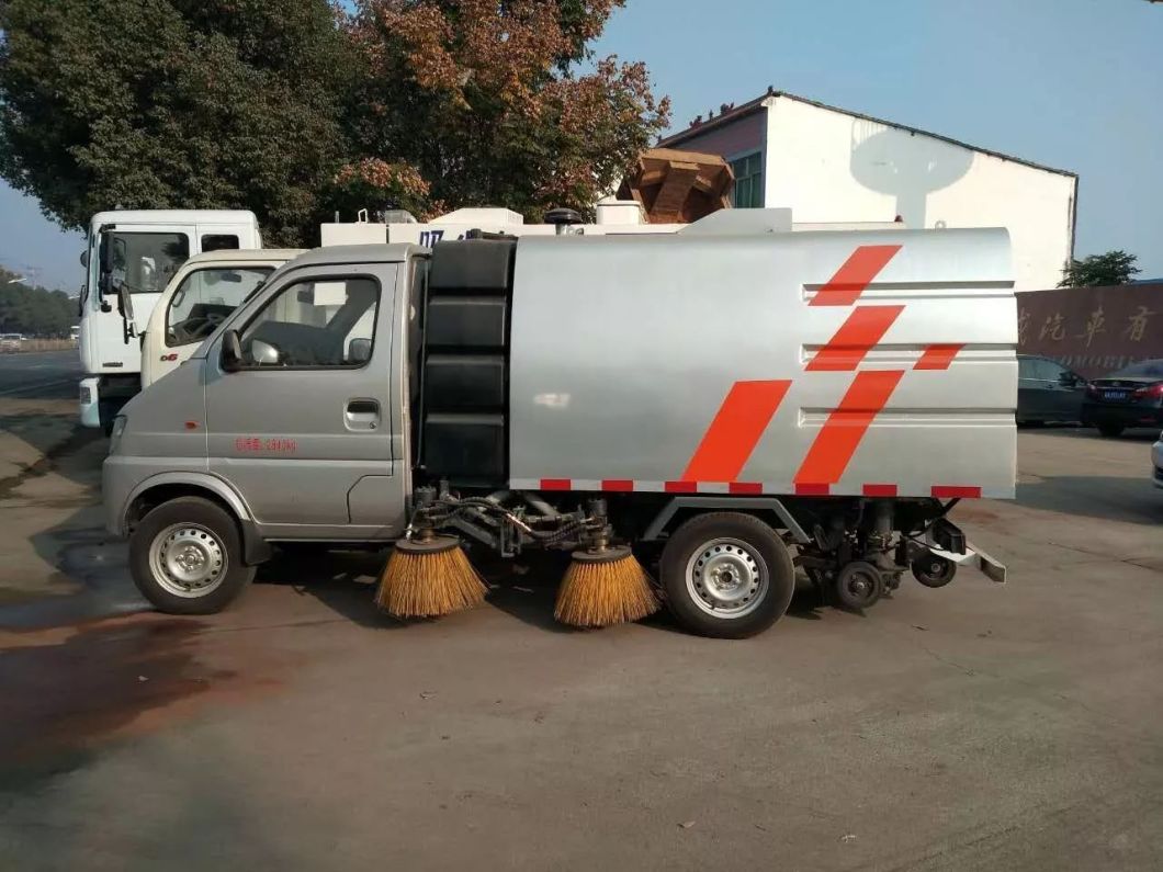 Changan Mini 3 Cbm Road Sweeper Truck 2cbm Garbage +0.5cbm Water