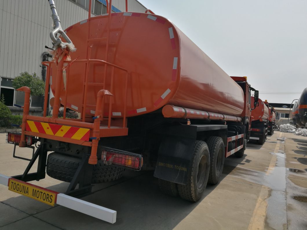 Sinotruck HOWO 6X4 Water Tank Bowser Truck Capacity 15 Tons 18 Tons 20 Tons Water Sprinkler Truck (336HP 371HP 15000L 18000L 20000L)