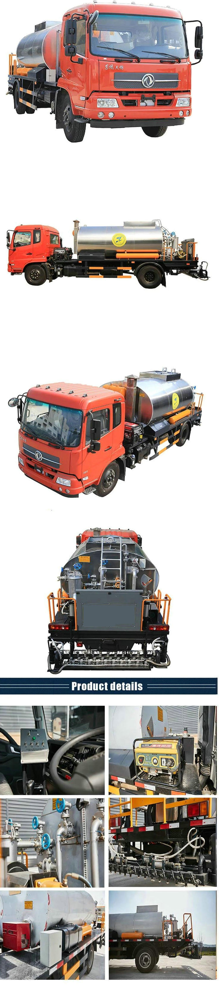 Kingrun Asphalt Distributor (8000L Asphalt Road Spraying Truck)
