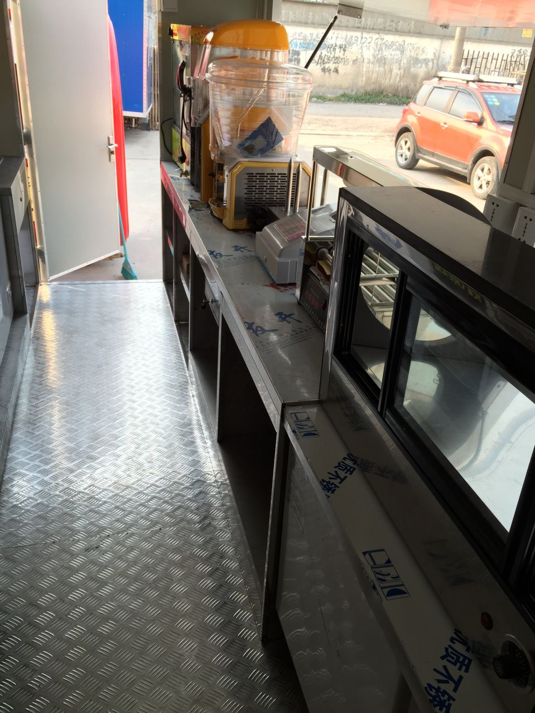 Mobile Food Trailer Customized Small Box Food Table Stainless Steel (All Window One Window, Two Window) Mobile Food Truck Design