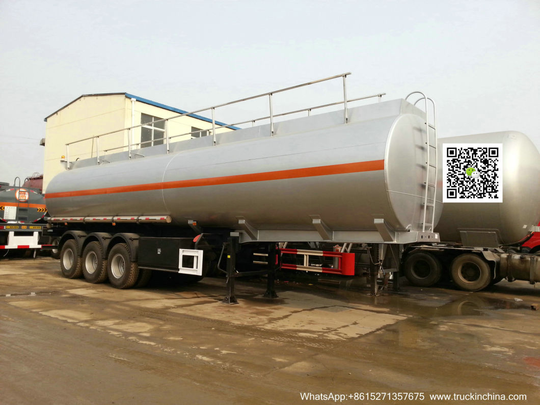 3 Axles Stainless Steel Tank Trailer for Drinking Water, Edible Oil, Liquid Food, Milk, Alcohol