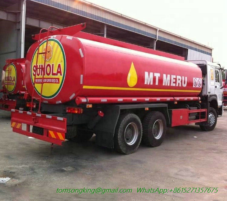 Sinotruck HOWO Road Tanker 10wheels (6X4, 6X6 Mobile Oil Refueling Bowser 20cbm 20 Tons)