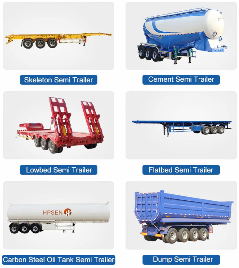 Stainless Tank Trailer 36000L~42000L for Road Transport Liquid Food, Chemical, Oil, Milk (3 Axle Road Tanker Trailer)