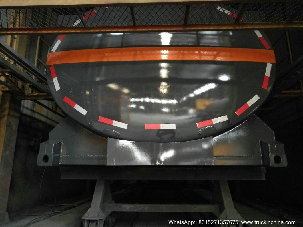 Chemical Liquid Tanker Body with Container Locks Trailer Road Transport 5000USG-6000USG (Solution HCl,NaOH,NaCLO,PAC,H2SO4,HF,H3PO4,H2O2 Store Tank Lined PE)