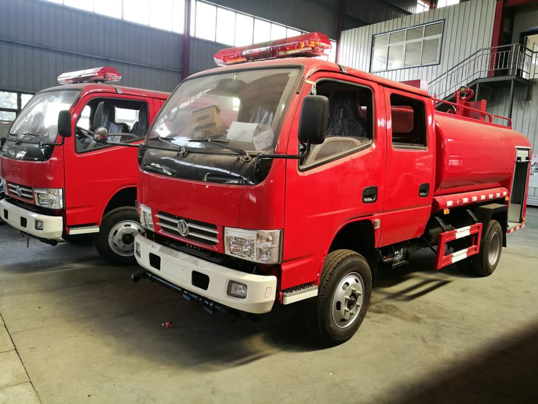 4X4 Water Tanker Fire Truck Mounted with Fire Pumper LHD. Rhd