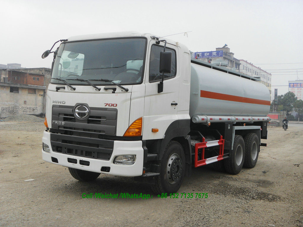Hino 700 6X4 Tanker Truck 350HP 15000~16000L (For Chemical Acid Liquid, Drink Water, Oil, Carbon Steel / Stainless Steel, Lined PE Tank)